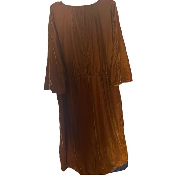 NWT Anthropologie Let Me Be Asymmetrical Velvet Dress 2XL - Picture 4 of 10